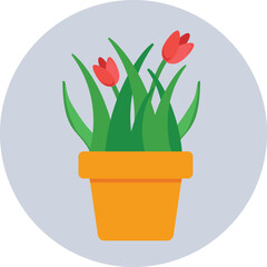 Flowerpot Vector Icon