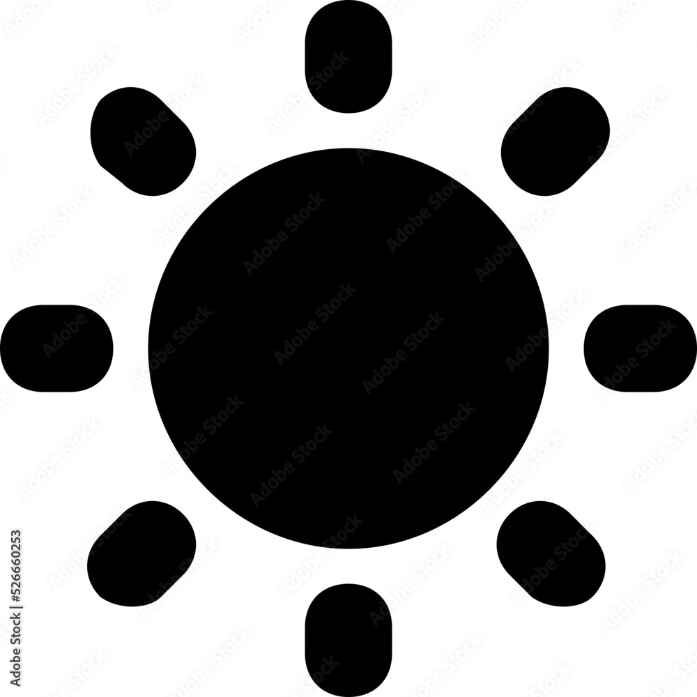 Wall mural sun vector icon