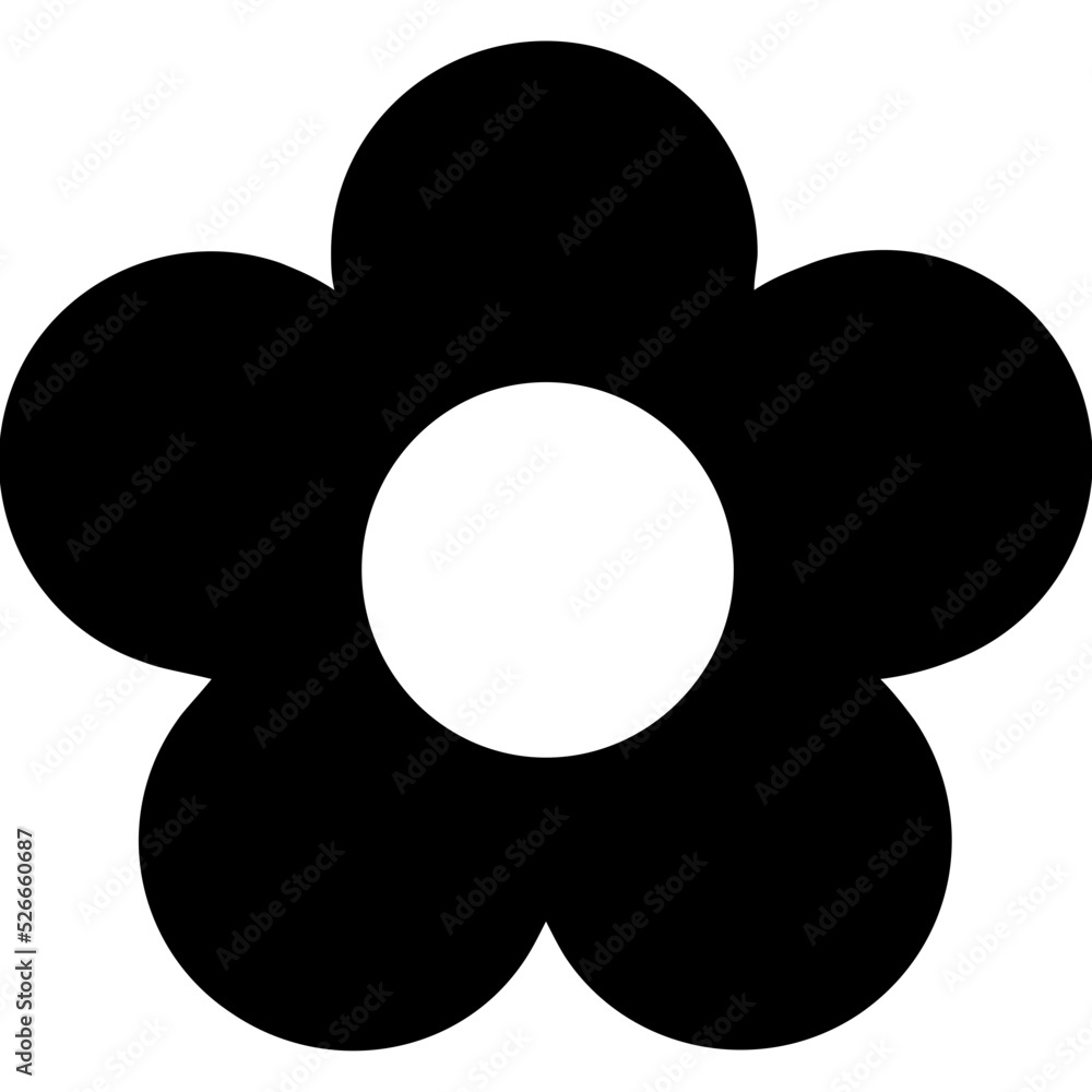 Poster daisy vector icon