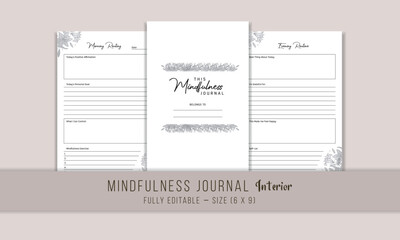 Mindfulness Journal kdp Interior Template Design