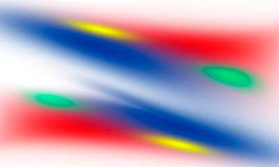 Abstract illustration blur colorful on white background.