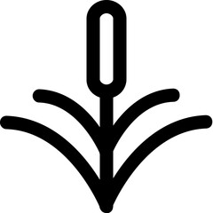 Bullrush Vector Icon