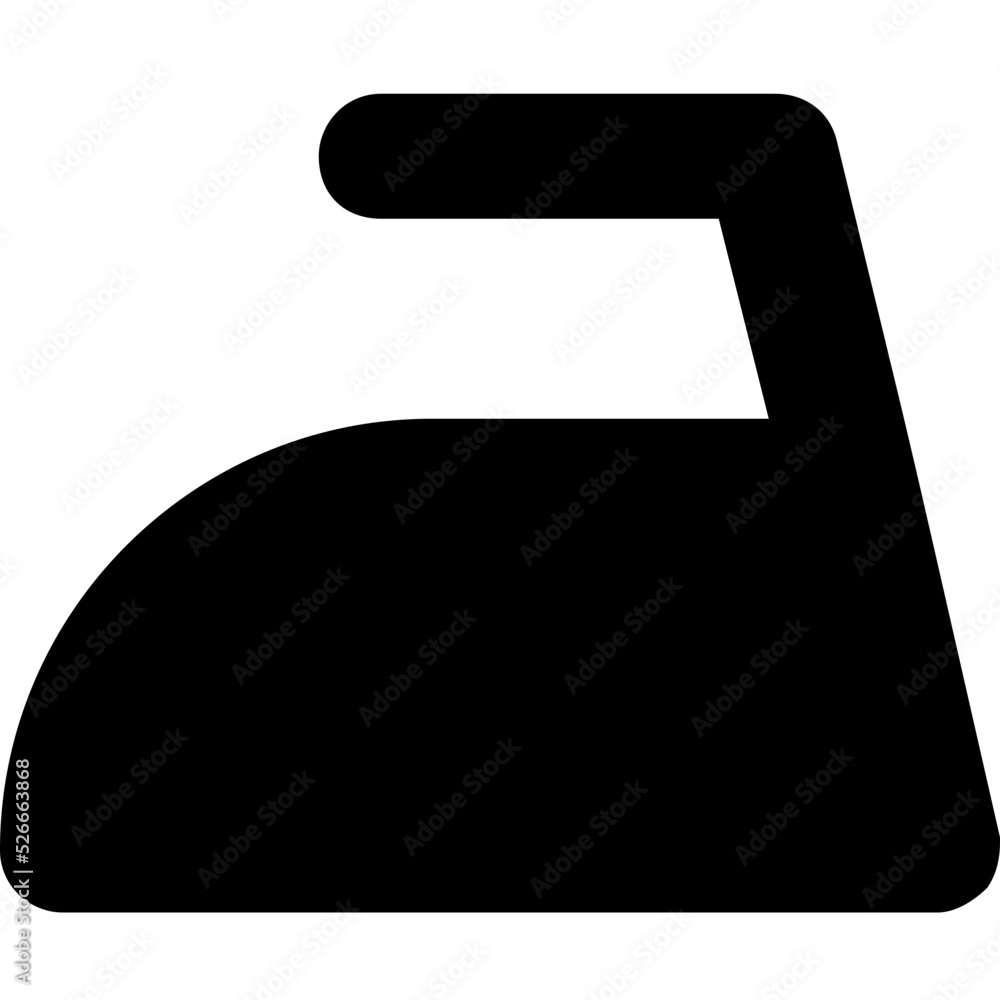 Sticker iron vector icon