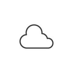 Cloud line icon
