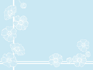 花のフレーム