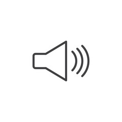 Sound volume line icon