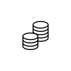 coins for financials business icon design