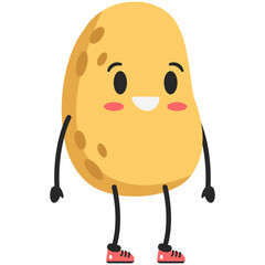 Smile Potatoes Character Illustration