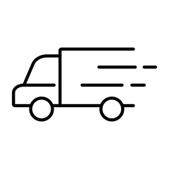 truck for food delivery business icon