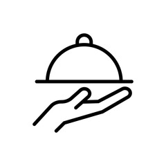 waiters for food delivery business icon