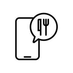 food order for food delivery business icon