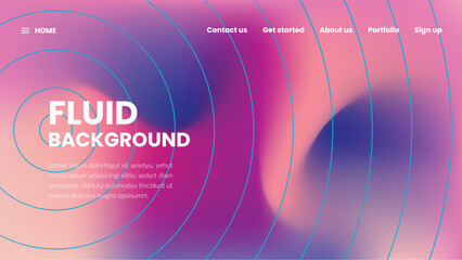 Trendy fluid gradient background, colorful abstract fluid 3d shapes. Futuristic design wallpapers for banners, posters, covers, flyers, presentations, advertisements, landing pages