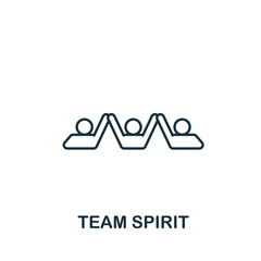 Team Spirit icon. Line simple icon for templates, web design and infographics