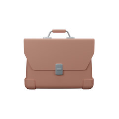 3d rendering briefcase isolated useful for business, company, economy, corporate and finance design