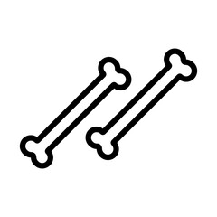 bone icon design. simple halloween theme illustration