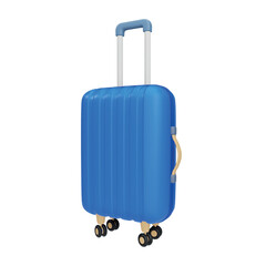 Suitcase 3d rendering isometric icon.