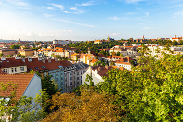 Old town of Prague. Czech Republic over river Vltava.