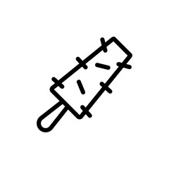 feather duster icon design. simple cleaning illustration 