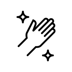 hand wash icon design. simple cleaning illustration 