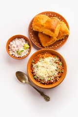 cheese Pav Bhaji Recipe is a  street food Bhaji-pav recipe with addition of cheese
