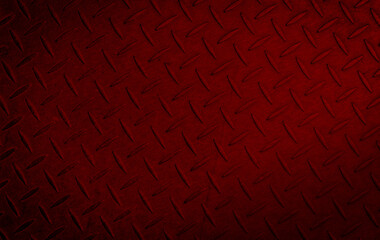 Full Frame Shot Of Metal Diamond Plate Background.