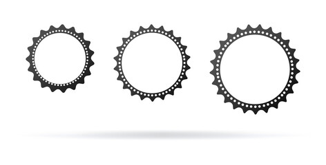 3d illustration, bicycle gear star