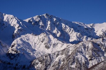 Fototapeta na wymiar Winter scenery in Hakuba, Nagano