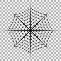 spider web icon. Outline symmetrical spider web vector icon for web design isolated on transparent background spider web vector symbol icon design. Beautiful illustration isolated on transparent backg