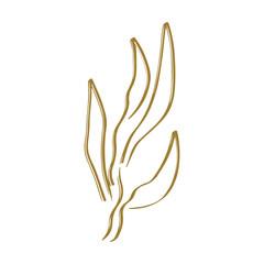 Obraz premium Botanical plant abstract hand drawn