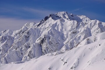 Obraz premium Winter scenery in Hakuba, Nagano