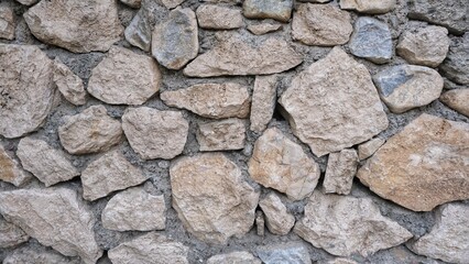 The stone wall.