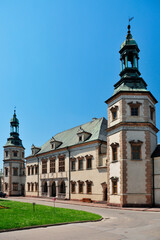 Fototapeta na wymiar Palace of the Krakow Bishops in Kielce, swieokrzyskie Voivodeship, Poland.