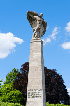 Germany, Baden-Wurttemberg, Konstanz, Monument to Count Zeppelin