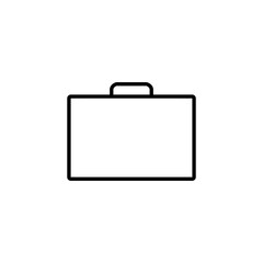 Briefcase icon vector for web and mobile app. suitcase sign and symbol. luggage symbol.