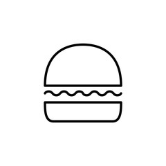 Obraz premium Burger icon vector for web and mobile app. burger sign and symbol. hamburger