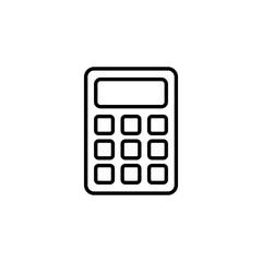 Calculator icon vector for web and mobile app. Accounting calculator sign and symbol.