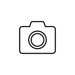 Camera icon vector for web and mobile app. photo camera sign and symbol. photography icon.