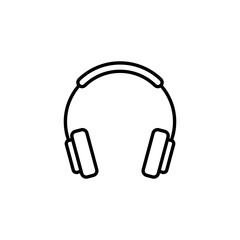 Headphone icon vector for web and mobile app. Headvector sign and symbol