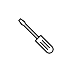 Screwdriver icon for web and mobile app. tools sign and symbol