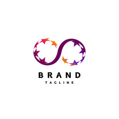 Infinity Symbol Of The Spinning Stars. The Stars rotate to form the Infinity Symbol.