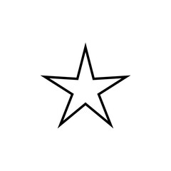 Star Icon for web and mobile app. rating sign and symbol. favourite star icon