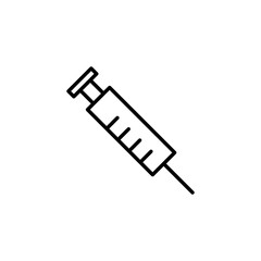 Syringe icon for web and mobile app. injection sign and symbol. vaccine icon