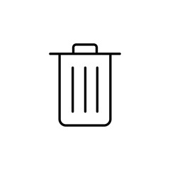 Trash icon for web and mobile app. trash can icon. delete sign and symbol.