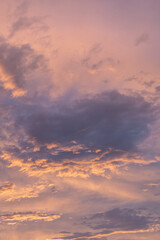 sunset in the sky