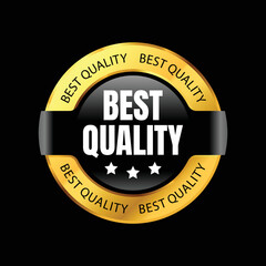 Best Quality. premium, star, symbol, emblem, icon. badge gold metallic logo