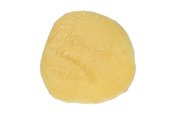 Peeled potatoes isolated on a white background