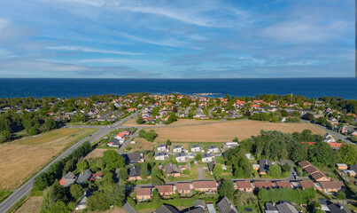 Scene from the immensely popular Scandinavian island of Bornholm in Denmark.  - 526691468