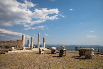 The Temple of Trajan in Pergamon Ancient City