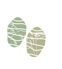 Dinosaurier Design weiss