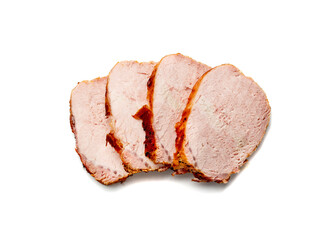 Baked Pork Tenderloin Cut, Sliced Ham, Meat Fillet